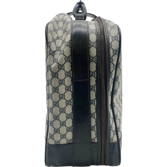 304299BG (EH) Gucci Carry Case Sherry Line Navy Blue PVC - Picture 8 of 13